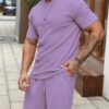 SMOWKLY Men's Pyjama Set || T-Shirt and Shorts Set for Men || Night Wear for Men || Night Suit for Men - Image 3